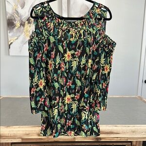 Kate & Mallory Smocked Ruffled Blouse